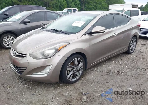 2014 Hyundai Elantra Limited from USA, damaged, VIN 5NPDH4AE6EH484388